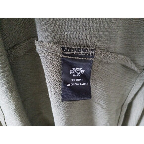 Torrid Blouse Top Boho Tie Front Off The Shoulder Olive Green Size 2X - Picture 4 of 8